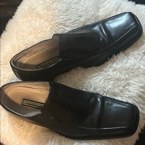 Stacy Adams Classic Black Leather Loafers